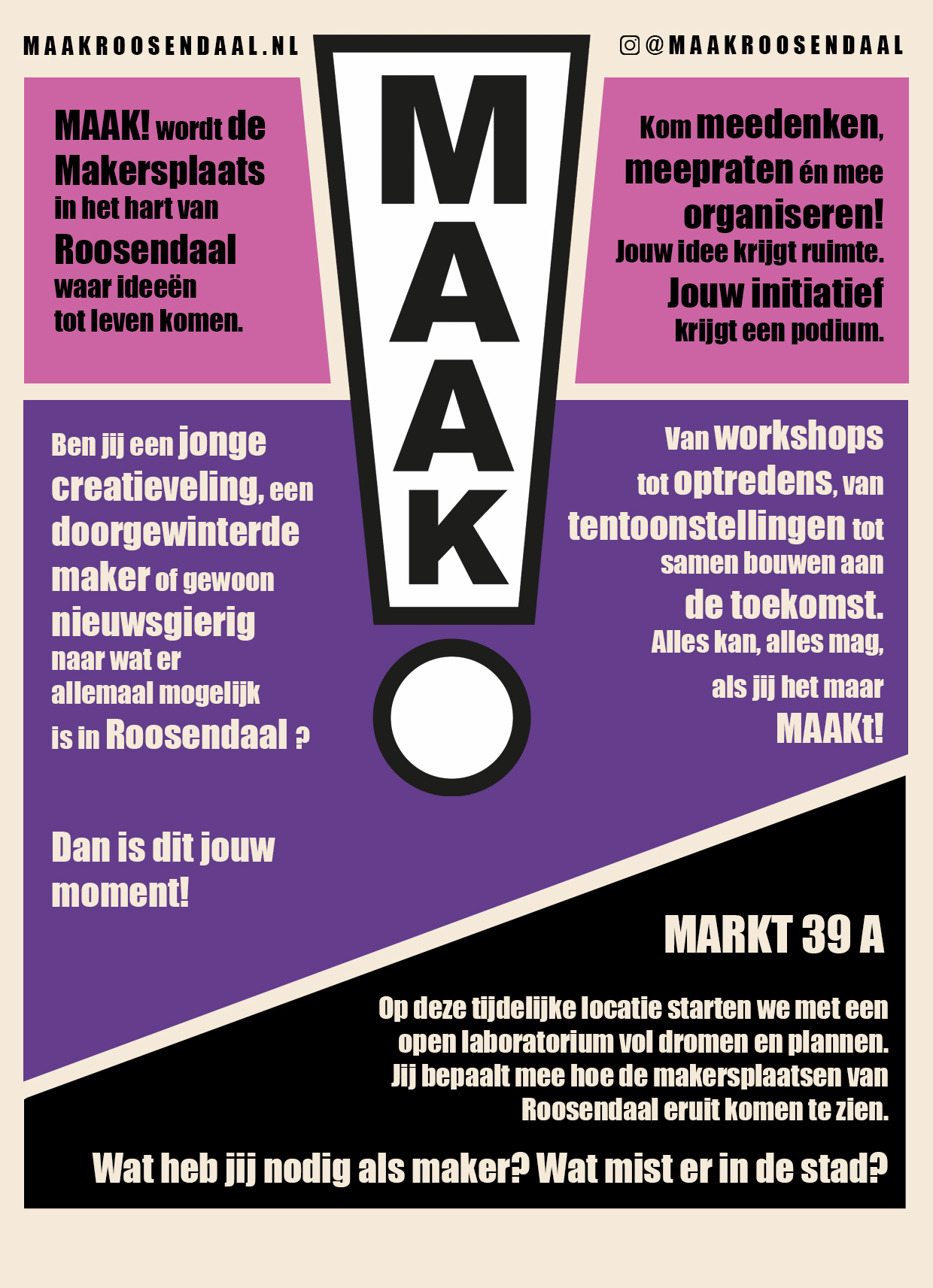 maak flyer door Robin Looy roosendaal makersplaats broedplaats